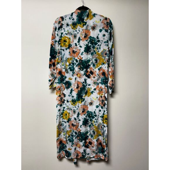 LUCKY BRAND Botanical Duster Kimono Open Front, One Size - Picture 7 of 10